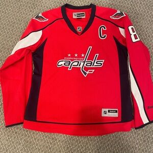 Capitals jersey- women’s large- fits like a medium